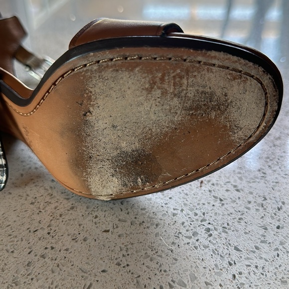 SALE !! Coach Brown Leather Sandals 7.5 - Picture 6 of 10